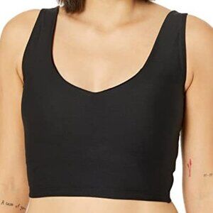 NWT Sage Collective Longline Crop Top Bra in Black